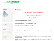 Tablet Screenshot of meccanisms.com
